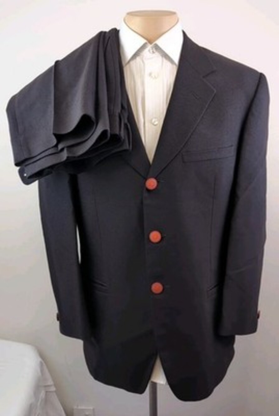 Versace Classic V2 Mens Vintage Brown 2 Piece Suit Size 40S W32 X 29